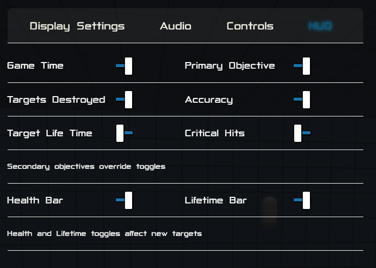 HUD Options